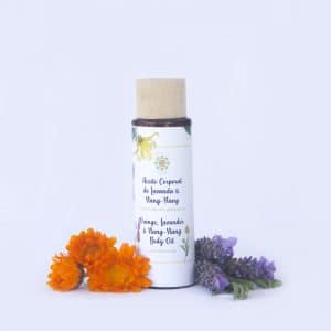 Ontspannende lichaamsolie - massage olie Ylang Ylang & lavendel - hydraterend - Botica Natural Ibiza